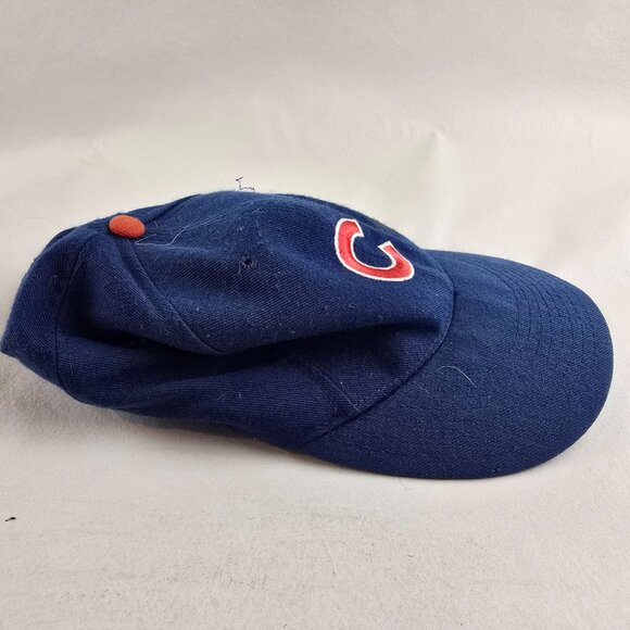 Chicago Cubs Hat Mens 7 1/4 Blue New Era Vintage Fitted MLB Pro Model Diamond - Picture 2 of 9